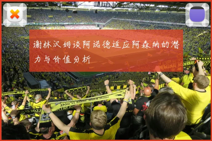 谢林汉姆谈阿诺德适应阿森纳的潜力与价值分析
